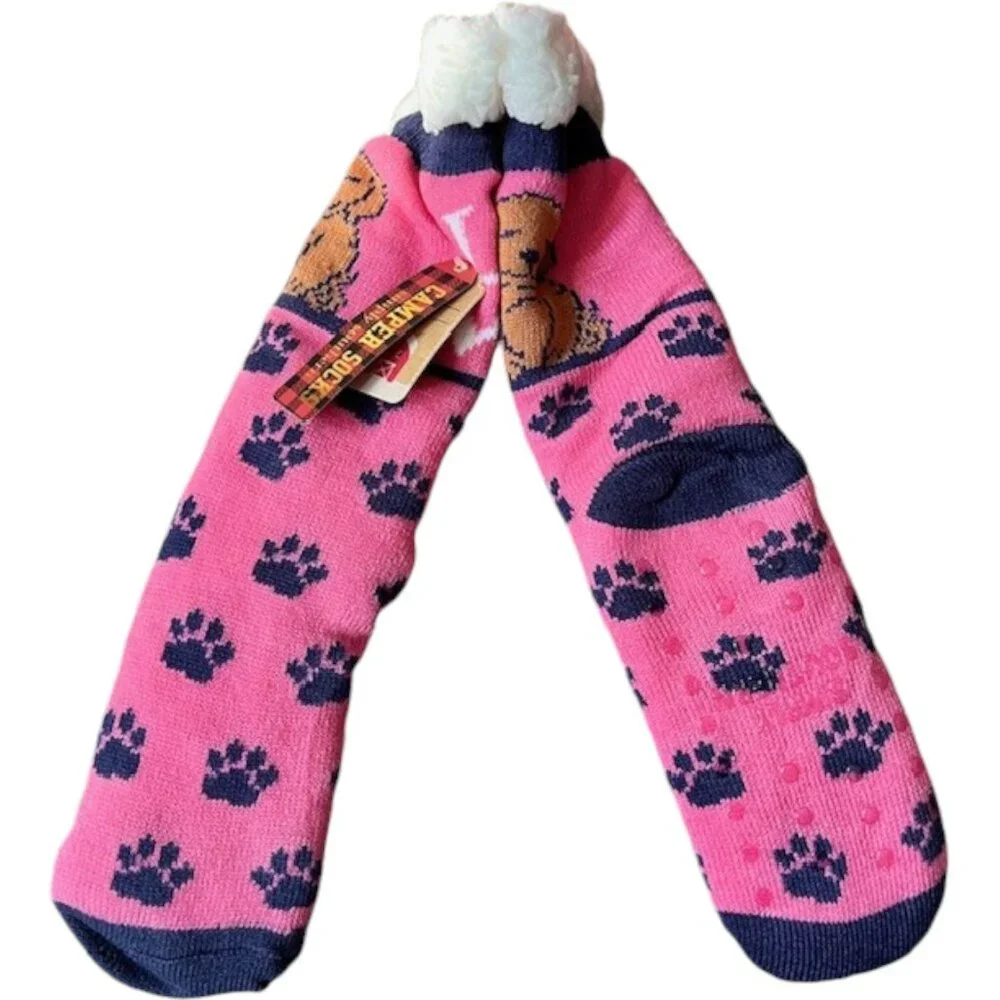 Simply Southern Camper Socks - Love*Dog - Pink/Blue - OS